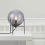 Lampe à poser Alton Noir Verre gris fumé - Nordlux