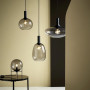 Lampe à poser Alton Noir Verre gris fumé - Nordlux