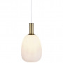 Suspension Alton Laiton/Noir Verre opalin - Nordlux