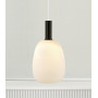 Suspension Alton Laiton/Noir Verre opalin - Nordlux