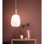 Suspension Alton Laiton/Noir Verre opalin - Nordlux