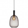 Suspension Alton Noir Verre gris fumé d 23 cm - Nordlux