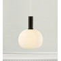 Suspension Alton Laiton/Noir Verre opalin 25 cm - Nordlux