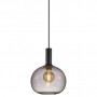 Suspension Alton Noir Verre gris fumé d 25 cm - Nordlux