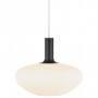 Suspension Alton Laiton/Noir Verre opalin 35 cm - Nordlux