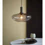 Suspension Alton Noir Verre gris fumé d 35 cm - Nordlux