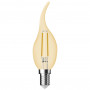 Ampoule LED 4.8 W Dimmable Flamme Coup de vent Dorée E14 Nordlux