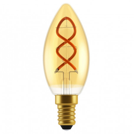 Ampoule LED à filament Spirale Flamme 2.5 W Dimmable Dorée Nordlux