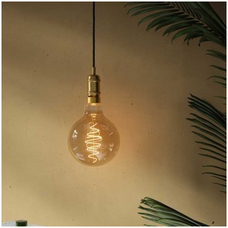 Ampoule LED à filament spirale grand Globe Doré 8.5 W E27 - Nordlux