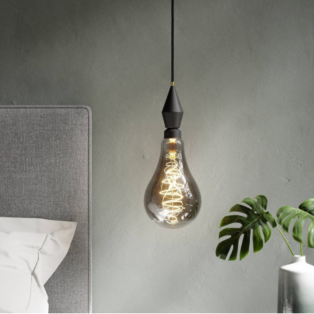 Ampoule LED à filament Spirale Poire XL 8.5 W Dimmable Fumée E27 Nordlux