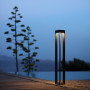 Borne LED solaire Tinka Aluminium 90 cm - Les Jardins