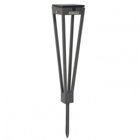 Torche LED solaire Tinka Aluminium - Les Jardins