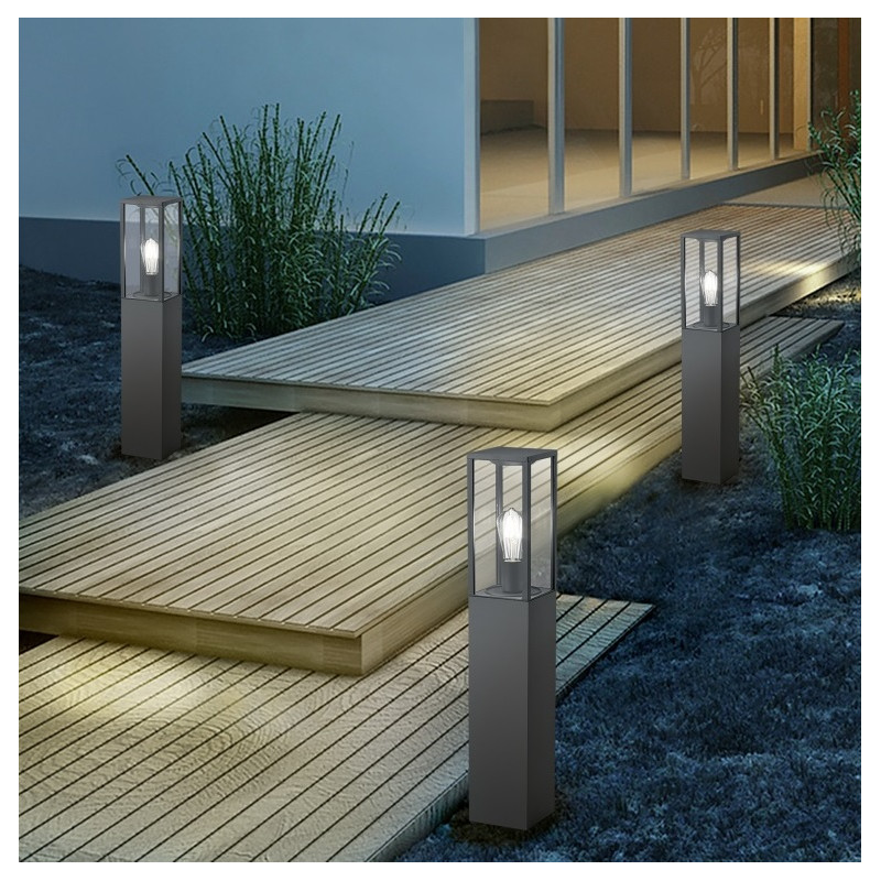 Potelet D'extérieur Vero En Métal Finitions Acier Inoxydable