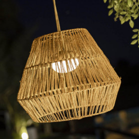 AURORA Guirlande lumineuse d'extérieur Bambou/Rotin/Jute 10 lumières LED  naturel New Garden - LightOnline