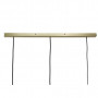 Suspension Orbiform linéaire 3 lampes verre fumé ciselé - Nordlux