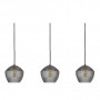 Suspension Orbiform linéaire 3 lampes verre fumé ciselé - Nordlux