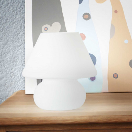 Lampe Prato en verre blanc H24 Ideal Lux
