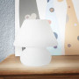 Lampe Prato en verre blanc H24 Ideal Lux