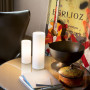 Lampe Edo en verre blanc H23 - Ideal Lux