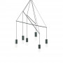 Suspension Pop 6 lampes Ideal Lux