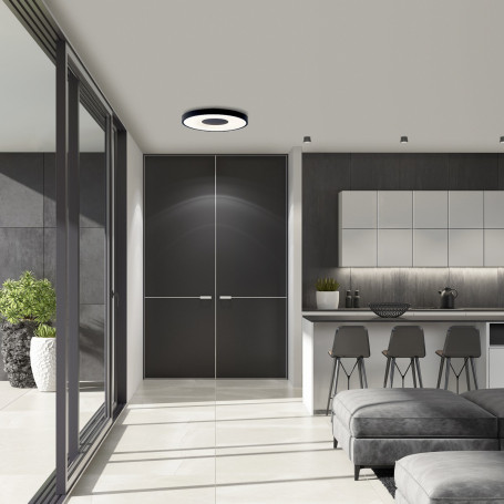 Plafonnier LED Coin 50 cm avec télécommande - Mantra