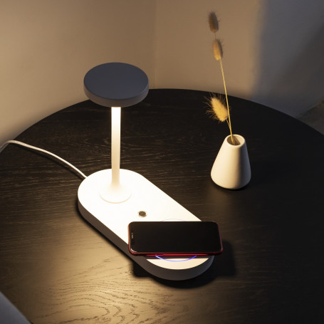 Lampe LED Ceres avec chargeur pour smartphone - Mantra