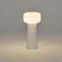 Lampe Faro en céramique et verre opalin - Mantra