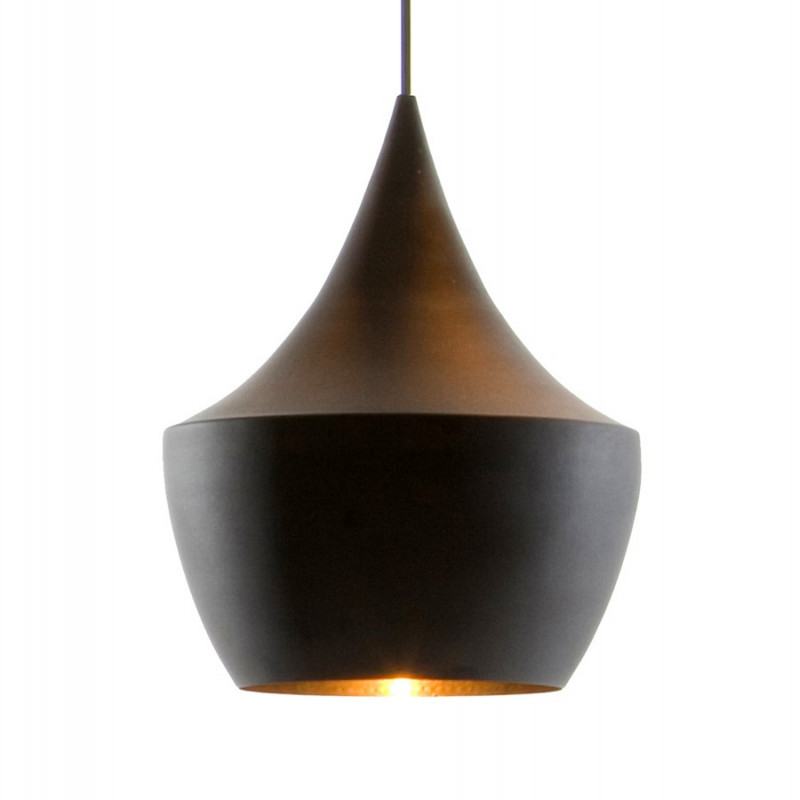 suspension beat fat noir - tom dixon | comptoir des lustres