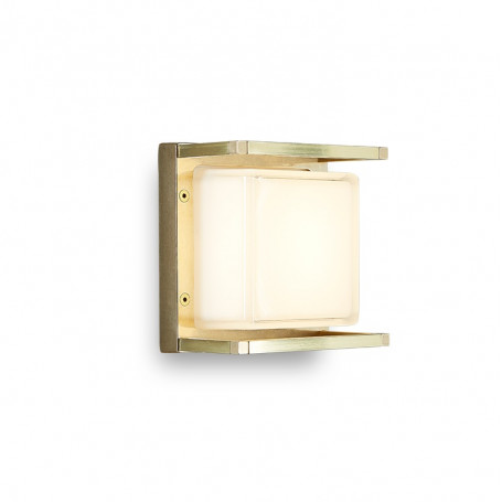 Applique d'extérieur Ice Cubic Square laiton massif - Moretti Luce
