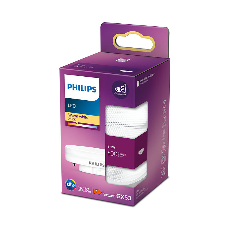 Ampoule LED GX53 5.5 W Philips Comptoir des Lustres