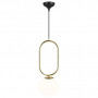 Suspension Shapes 22 Laiton brillant et verre opalin - Nordlux