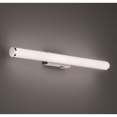 Applique Murale LED Salle De Bain FABRIZIO - 9W, Lumière Réglable (blanc Chaud à Neutre), Dimmable, IP44, Aluminium Noir Mat
