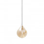 Suspension Circé 1 lampe MM Ambre - Concept Verre