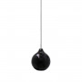 Suspension Circé 1 lampe MM Noir brillant - Concept Verre