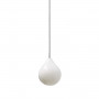 Suspension Circé 1 lampe MM Blanc brillant - Concept Verre