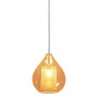 Suspension Circé 1 lampe GM Ambre - Concept Verre