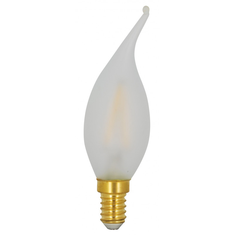 Ampoule LED Flamme Coup de vent Satinée 2W E14 Girard Sudron