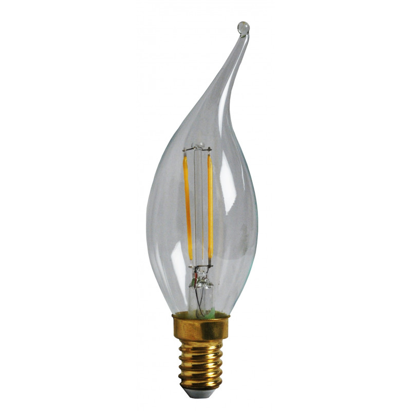 Ampoule LED Flamme Coup de vent Claire 2W E14 Girard Sudron