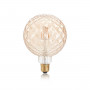 Ampoule LED à filament Globe ciselé ambrée 4 W E27 - Ideal Lux