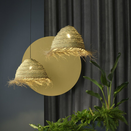Suspension Samira en raphia - ACB Iluminacion