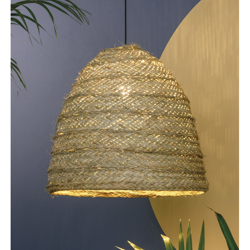 Lustre Raphia Suspension Moyana en raphia - ACB Iluminacion | Comptoir des Lustres