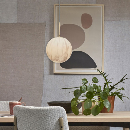 Suspension Carrara Verre effet marbre 22 cm - It's about ROMI