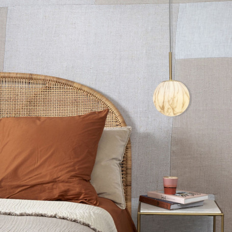 Suspension Carrara Verre effet marbre 16 cm - It's about ROMI