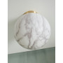 Plafonnier Carrara Verre effet marbre 22 cm - It's about ROMI