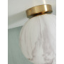 Plafonnier Carrara Verre effet marbre 22 cm - It's about ROMI