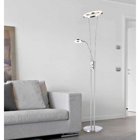 Lampadaire à LED intégrée Anello avec liseuse - M.D.C.