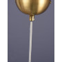 Suspension Brussels métal doré verre transparent - It's about ROMI