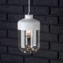 Suspension linéaire Amaretto 3 lampes en métal et verre - Britop