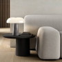 Lampe Glossy en marbre gris et verre opalin - Nordlux