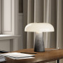 Lampe Glossy en marbre gris et verre opalin - Nordlux
